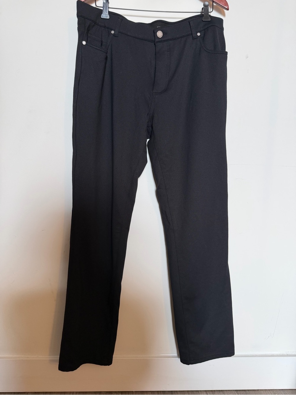 Men's Black Slim Straight Chinos